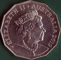 50 Cents 2019 - Type II obverse.