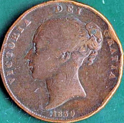Image #1 of 1 Penny 1839