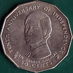 Image #1 of 50 Cents 1980 - 10 Years of Independence.