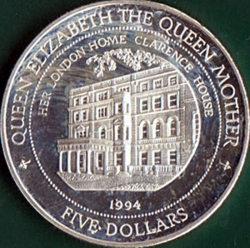 Image #2 of 5 Dollars 1994 - Clarence House.
