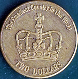 2 Dollars 1996 - Riviera Principality