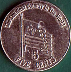 5 Cents 1996 - Riviera Principality