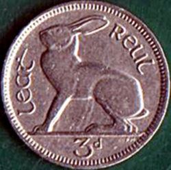3 Pence 1934