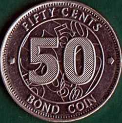 50 Cents 2017 - Bond Coin.
