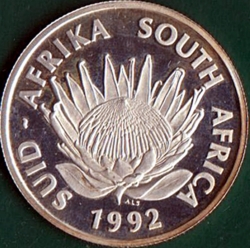 Image #1 of 1 Rand 1992 - Coins in South Africa Centenary.