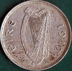 Image #1 of 1 Florin (2 Shillings) 1942
