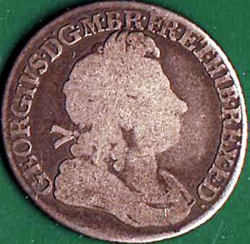 Image #1 of 1 Shilling 1723 SSC - French Shield at the Date.
