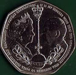 50 Pence 2022 - King Charles III's Accession.