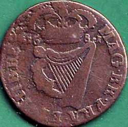 1/2 Penny 1681