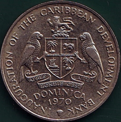 4 Dollars 1970 - F.A.O. Caribbean Development Bank.
