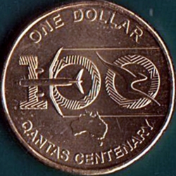 Image #2 of 1 Dollar 2020 - Centenary of QANTAS.