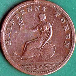 Image #2 of 1/2 Penny N.D. (1811-13).