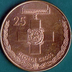 Image #2 of 25 Cents 2017 - George Cross.