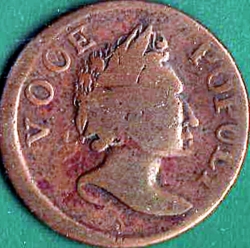 Image #1 of 1/2 Penny 1760 - Voce Populi - Voice of the People.