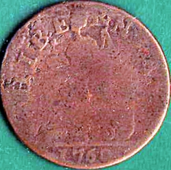 Image #2 of 1/2 Penny 1760 - Voce Populi