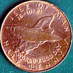 Image #2 of 1/2 Penny 1981 PM - F.A.O. - World Food Day - 16 October 1981