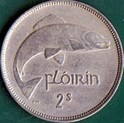 Image #2 of 1 Florin (2 Shillings) 1951.