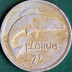 1 Florin (2 Shillings) 1963.