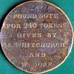 Image #2 of 1 Penny 1811 - Bath - S. Whitchurch & W. Dore.