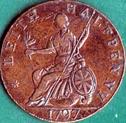 Image #2 of 1/2 Penny 1797 - Leith.