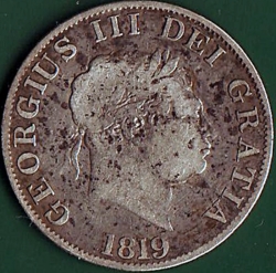 Image #1 of 1/2 Crown 1819