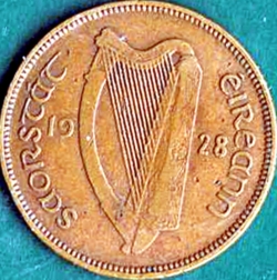 1/2 Penny 1928.