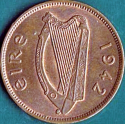 1/2 Penny 1942.