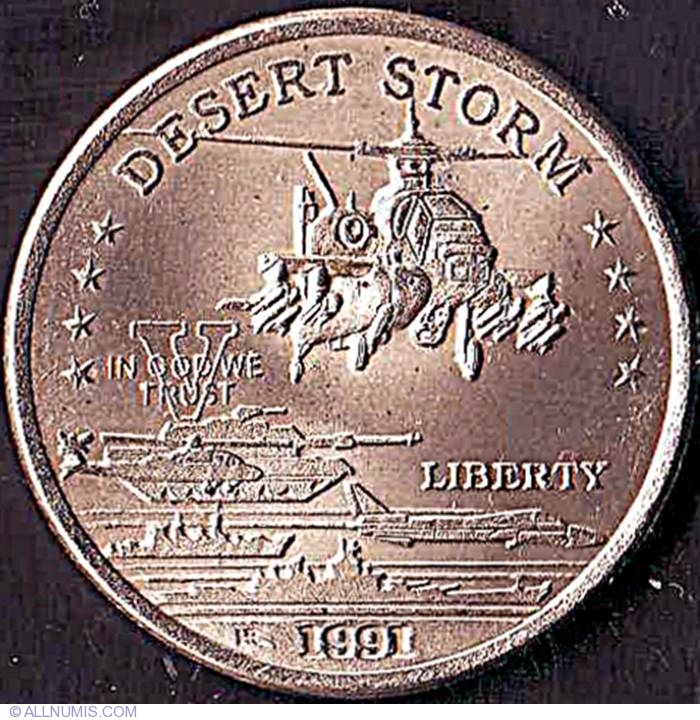 5 Dollars 1991 NQM Victory in Operation Desert Storm. Leonard