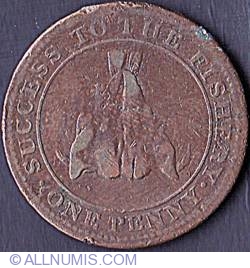 Image #2 of 1 Penny 1815 - Jeton banca