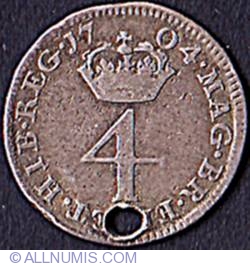 Image #2 of Maundy 4 Pence (1 Groat) 1704