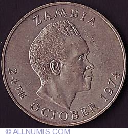 Image #1 of 1 Kwacha 1974 - 10th Anniversary of Independence