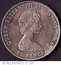 Image #2 of 25 Pence 1980 - Queen Mother's 80th Birthday