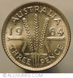 Image #2 of 3 Pence 1964