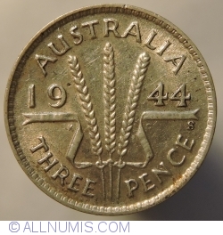 Image #2 of 3 Pence 1944