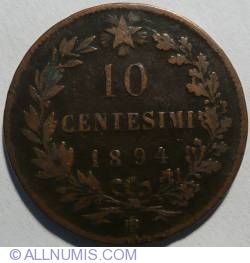 Image #2 of 10 Centesimi 1894 B