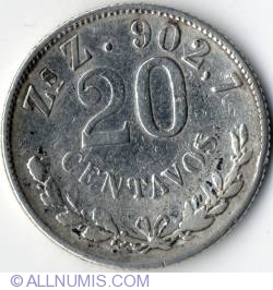 Image #2 of 20 Centavos 1900